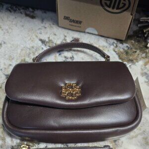 Tory Burch Brown Britten convertible crossbody